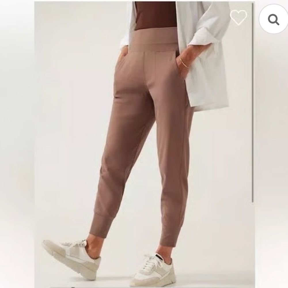 Athleta Venice High Rise Joggers in Brown Size Large - Picture 2 of 7